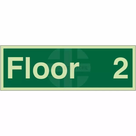 Floor 2 - Floor Level Identification Sign