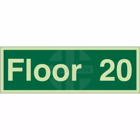 Floor 20 - Floor Level Identification Sign