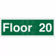Floor 20 - Floor Level Identification Sign