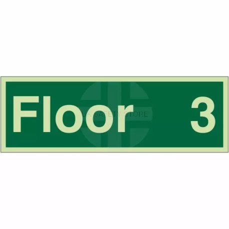 Floor 3 - Floor Level Identification Sign
