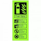 Foam Spray Fire Extinguisher Identification Sign