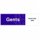 Gents Toilets Door Sign