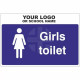 Girls Toilet Door Sign