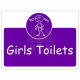 Girls Toilets Door Sign