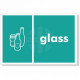 Glass Recycling Sign