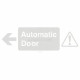 Glass Safety Automatic Door Arrow Left Sign