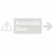 Glass Safety Automatic Door Arrow Right Sign