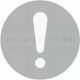 Glass Safety Circle Caution Sign 100W X 100HMM