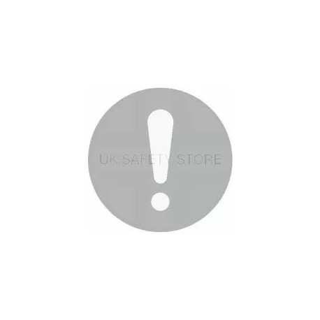 Glass Safety Circle Caution Sign 100W X 100HMM