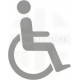 Glass Safety Disabled Sign 100W X 100HMM