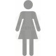 Glass Safety Female Sign 100W X100HMM