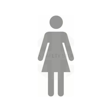 Glass Safety Female Sign 100W X100HMM
