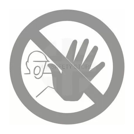 Glass Safety No Entry Sign 100W X 100HMM
