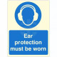 Glow In The Dark Ear Protection Must Be Worn Sign