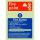Glow In The Dark Fire action Sign