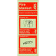 Glow In The Dark Fire Blanket Fire Extinguisher Identification Sign