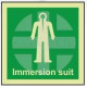 Glow in the Dark Immersion Suit Sign