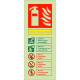 Glow In The Dark Wet Chemical Fire Extinguisher Identification Sign