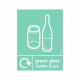 Green Glass Bottles And Jars Sign