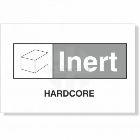 Hardcore Waste Sign