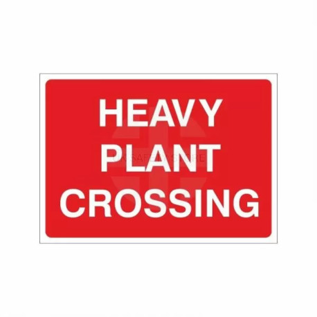 Heavy Plant Crossing Temporary Sign - 1050W x 750Hmm