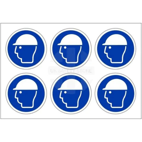 Helmet Protection Labels 100mm in Diameter