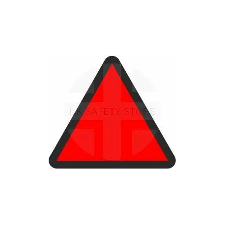 High Risk Assessment for Vibrating Construction Equipment, Self Adhesive Sticker 50W X 50Hmm