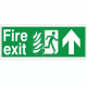 Hospital Compliant Fire Exit Arrow Up Sign