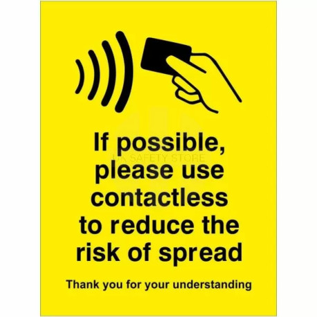 If Possible Please Use Contactless Sticker