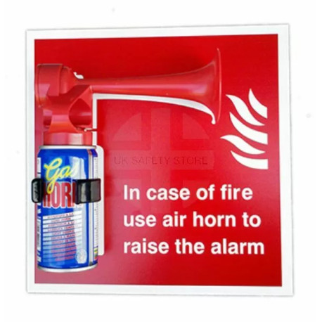 In Case Of Fire use Air Horn Sign