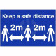 Keep A Safe Distance Sign