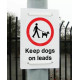 Keep Dogs On Leads Sign