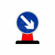 Keep Right Aluminium Composite Cone Sign