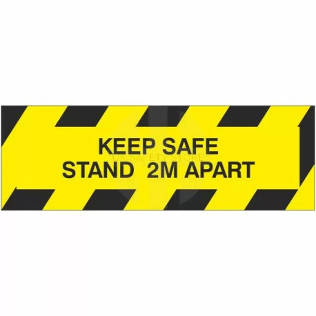 Keep Safe Stand 2M Apart Sticker