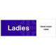 Ladies Toilet Door Sign