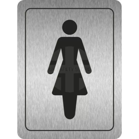 Ladies Toilets (Symbol) Aluminium Door Sign