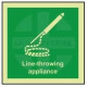Line-throwing appliance photoluminescent 100W  x  110H sign self adhesive