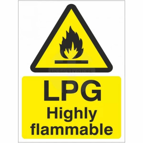 LPG Highly Flammable Sign