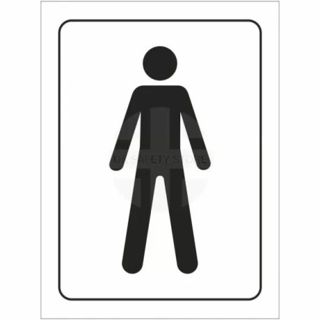 Male Toilet Symbol Door Sign