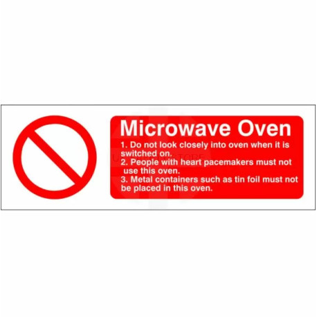 Microwave Oven Sign