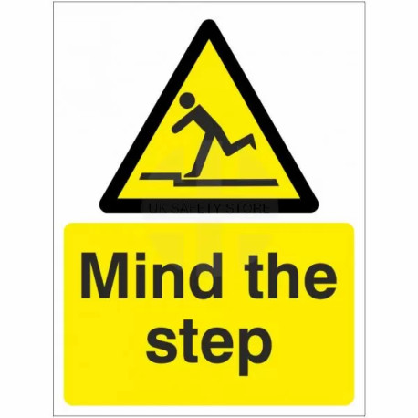 Mind The Step Sign