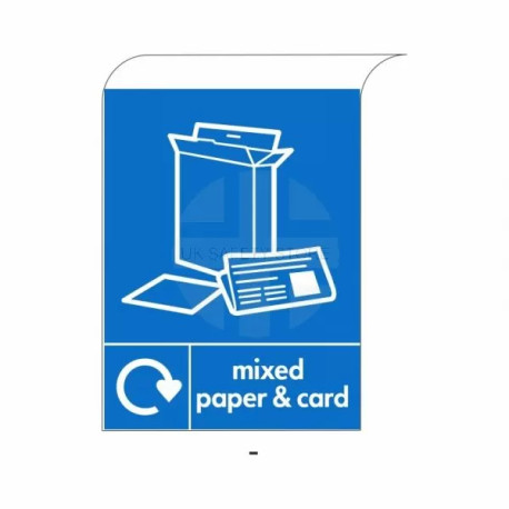 Mixed Paper & Card Curve Top Sign  Aluminium Composite