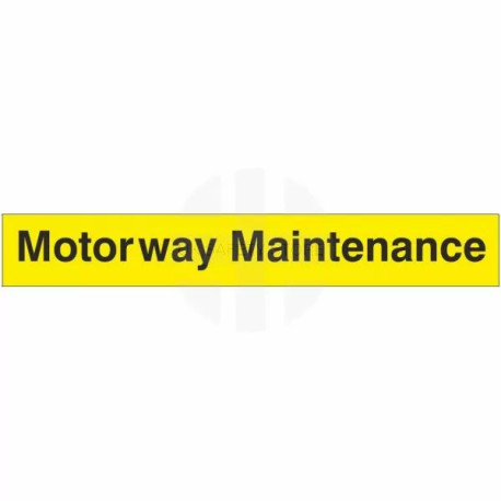Motorway Maintenance Sign
