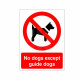 No Dogs Except Guide Dogs Sign Or Sticker