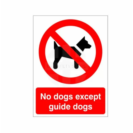 No Dogs Except Guide Dogs Sign Or Sticker
