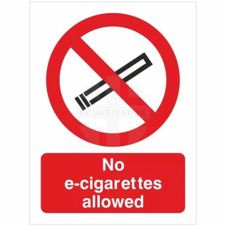 No E-Cigarettes Allowed  Sign