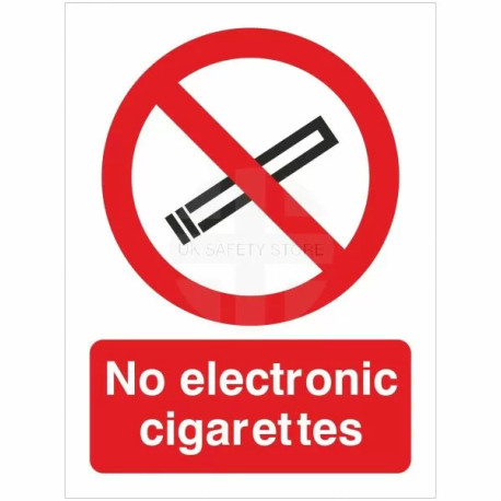 No Electronic Cigarettes  Sign