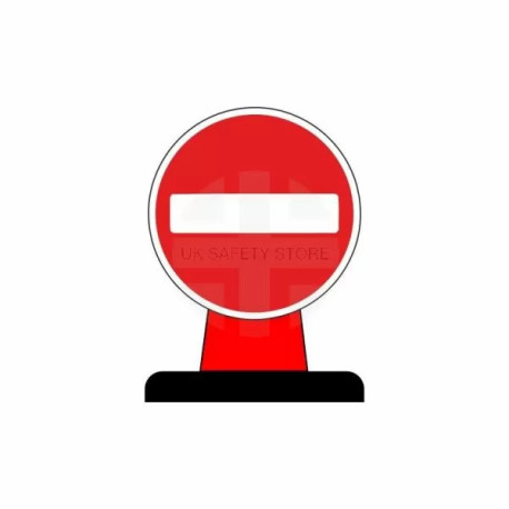 No Entry Aluminium Composite Cone Sign