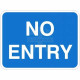 No Entry Traffic Sign