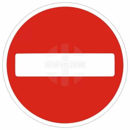 No Entry Traffic Sign - None Reflective